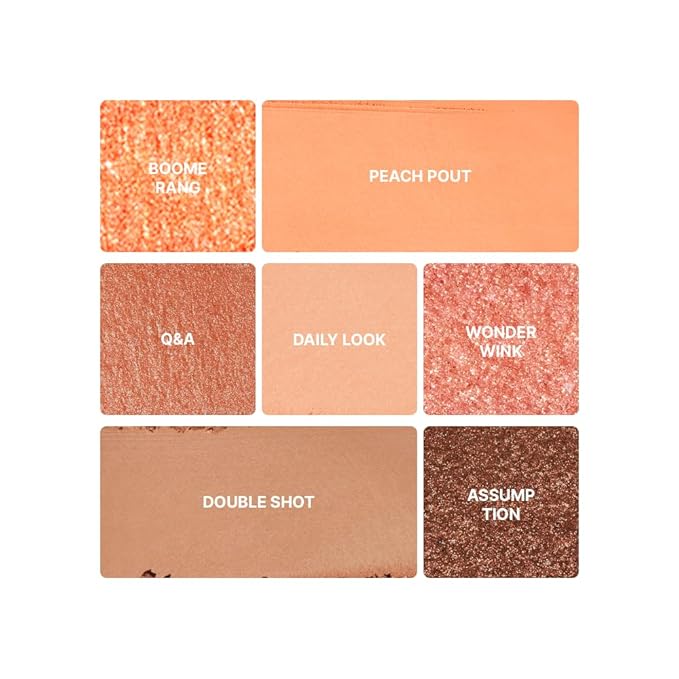 Espoir Real Eye Palette #1 Peachy Like (Warm Peach Color Filter) | Multi-Use Long-Lasting Colors with Sparkling Glitter for Eyeshadow Base and Cheeks Makeup-Velvo Beauty