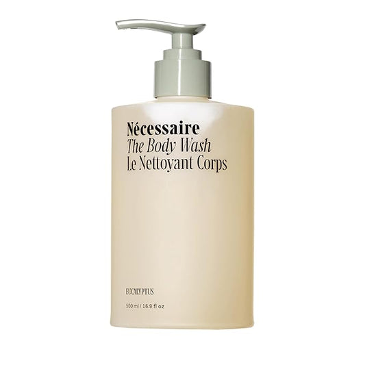 Nécessaire Eucalyptus Body Wash with Pump | Multi-Oil Nourishing Cleanse For Women + Men | Gel Cleanser | Dermatologist-Tested. Hypoallergenic | No SLS/SLES (500 ml / 16.9 fl. oz.)-Velvo Beauty