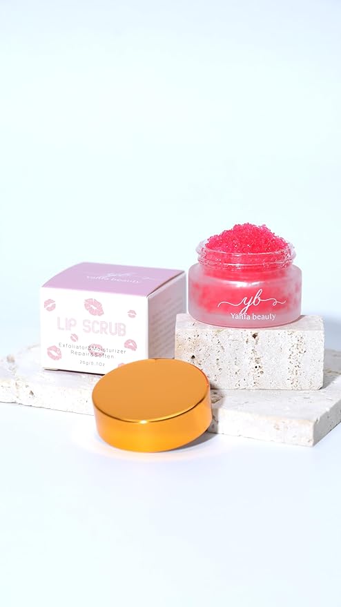 ∣ STRAWBERRY LIP SCRUB ∣ EXFOLIATOR & MOISTURIZER ∣ REPAIR & SOFTEN-Velvo Beauty