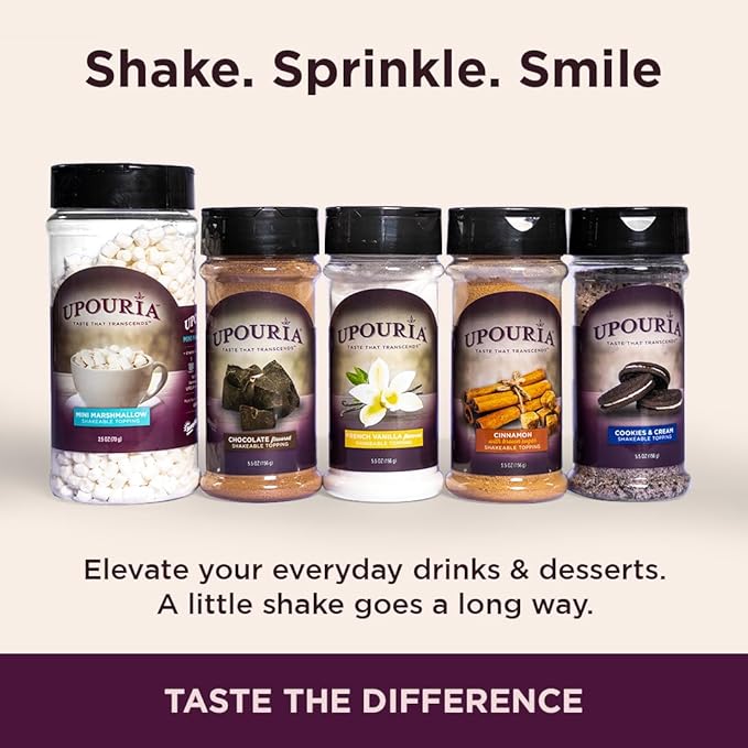 Upouria Mini Marshmallow Beverage and Dessert Topper, Rich Flavor Enhancer for Coffee, Hot Chocolate, Ice Cream, 2.5oz-Velvo Beauty