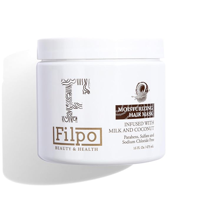 FILPO Coconut Milk Hair Mask - Deep Conditioning with Coconut Oil and Argan Oil for Dry, Damaged, Curly Hair Growth & Sulfate Free Hair Care-Velvo Beauty