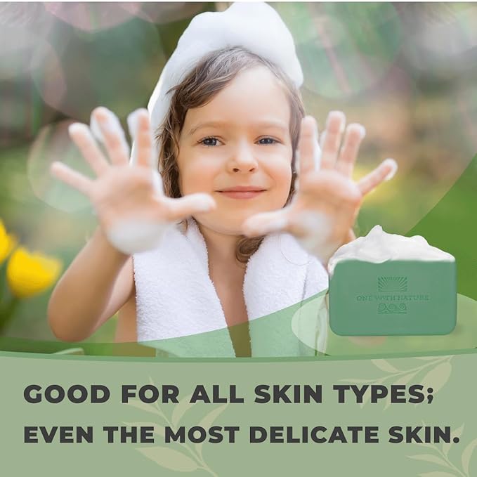 One With Nature Eucalyptus Soap 7oz 3-Pack – Rejuvenating and Exfoliating Soap Bar with Dead Sea Salt for Face & Body, for Men & Women-Velvo Beauty