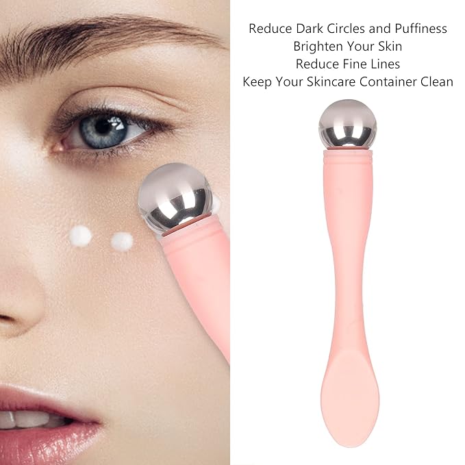 Eye Cream Massage Sticks, ye Cream Applicator Eye Anti Wrinkle Eye Fatigue Relief Massage Stick for Facia Treatments and Masks Cream Scoop Cosmetic Tool-Velvo Beauty
