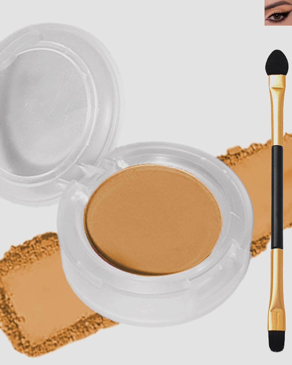 Single Matte Eyeshadow, Light Nude Brown Eye Shadow Palette Makeup for Older Women, High Pigment Waterproof Pressed Eye Shadows Powder with Smooth Lightweight,Blendable for Daily Eye Look-216-Velvo Beauty