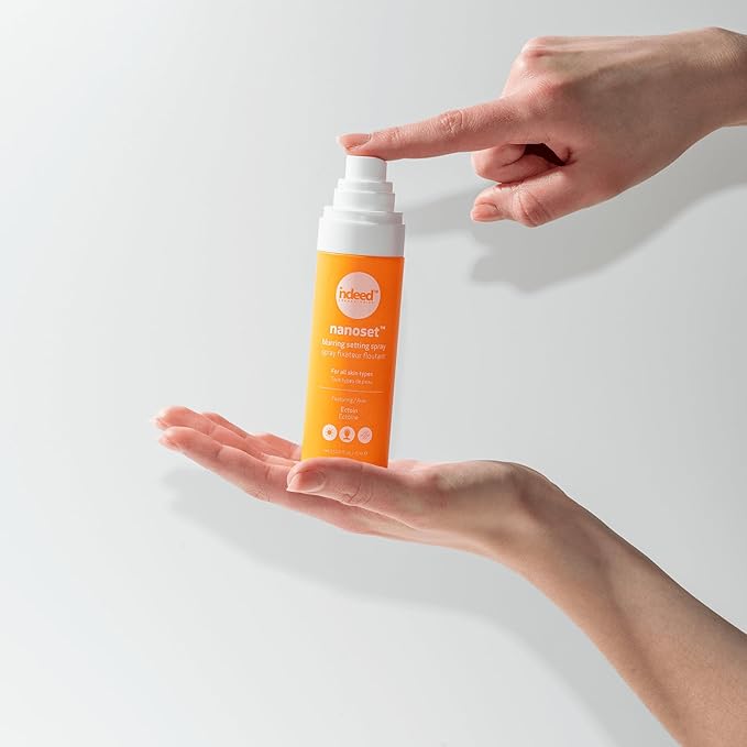 Indeed Labs Nanoset Blurring Setting Spray - Made With Ectoin - Lightweight, Long Lasting, Mattifying, Revitalizes, Controls Shine, Refreshes, Hydrates, All-Day Wear (Setting Spray)-Velvo Beauty
