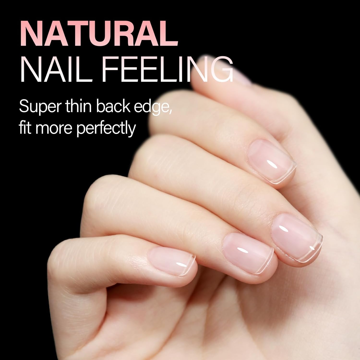 AILLSA Extra Short Square Nail Tips Full Cover Half Matte Nail Tips Clear Gelly Pre-Shaped Nails Tip Press On False Tip Extension for Home DIY Manicure Salon 216PCS 12 Sizes-Velvo Beauty