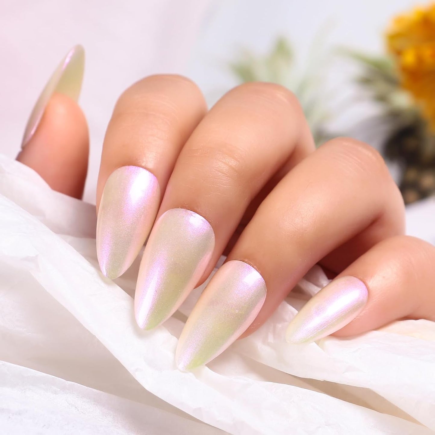 Major Dijit Quick Dry Nail Polish Pearl White Pink Summer Nail Lacquer for Nail Art Regular Nail Polish 0.41 fl oz.-Velvo Beauty