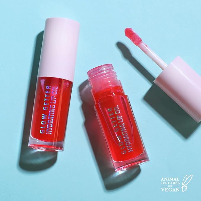 Glow Getter Hydrating Lip Oil (009, Bubble Pink)-Velvo Beauty