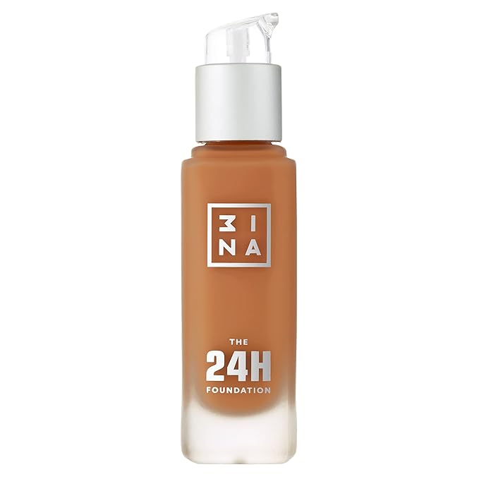 3INA The 24H Foundation 651-24H Long-Wearing Formula - Medium To High Buildable Coverage - Smooth Matte Finish - Expanded Shade Selection - Waterproof, Cruelty Free, Vegan Makeup - 1.01 Oz-Velvo Beauty