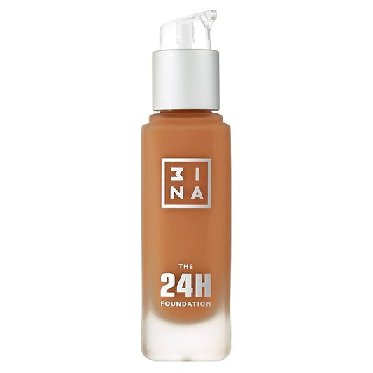 3INA The 24H Foundation 651-24H Long-Wearing Formula - Medium To High Buildable Coverage - Smooth Matte Finish - Expanded Shade Selection - Waterproof, Cruelty Free, Vegan Makeup - 1.01 Oz-Velvo Beauty