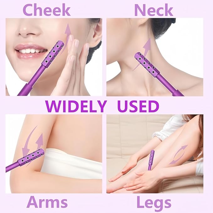 KOTOMI Radiance Beauty Roller,Up Lifting Facial Massage Roller, 30 Germanium Stone Face Sculpting Tool, Facial Roller for Face Beauty Massage, Helps Blood Circulation, Reduces Puffiness-Velvo Beauty