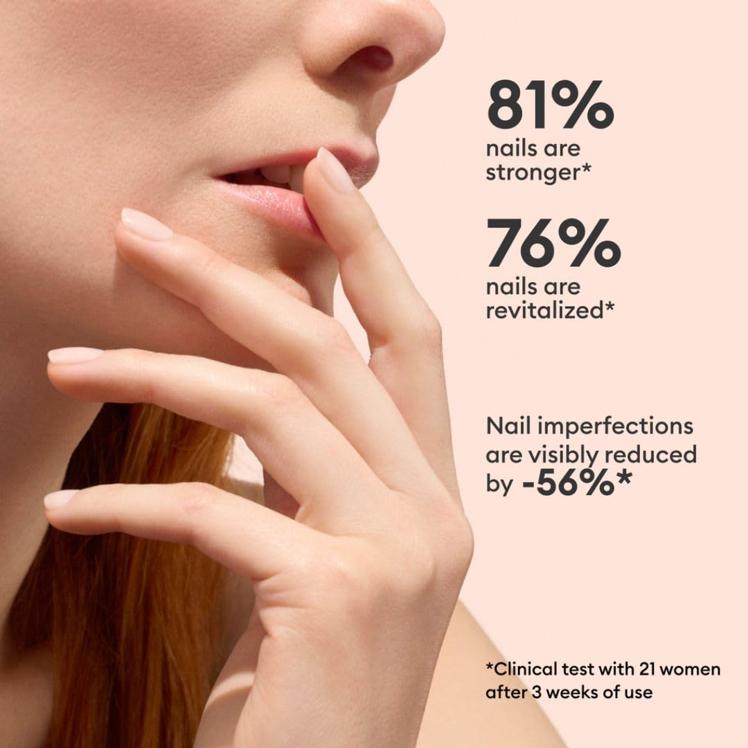 Manucurist Active Smooth 00 Nail Concealer Polish & Care - 2 in 1 Nude Nail Polish : Nail Strengthener and Growth - No Lamp - Ridge Filler for Nails - Natural Rosé Nail Polish-Velvo Beauty