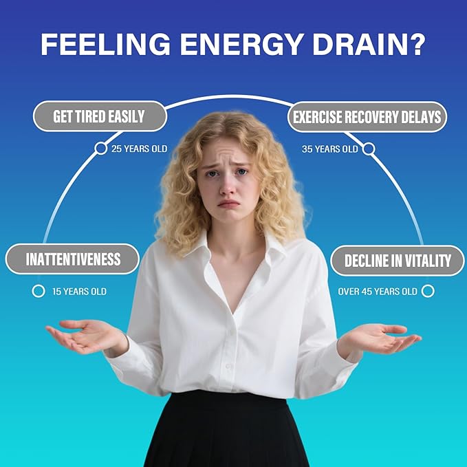 NAD 1000mg Liquid, 30 Packets Nad Supplement 1000mg Pure Organic - Liposomal NAD+ Berry Flavor Drink Mix for Energy, Anti-Aging, Focus-Velvo Beauty