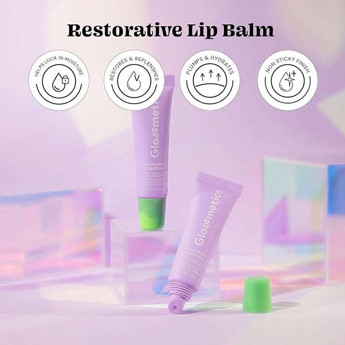 Glossmetics Lychee-Berry Overnight Lip Mask - Hydrating, Moisturizing Lip Balm for Soft, Smooth Lips (Pack of 2)-Velvo Beauty