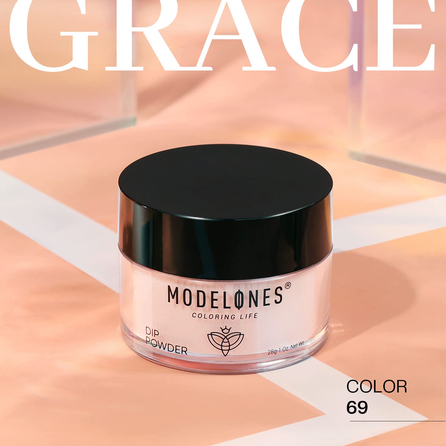 Modelones Dip Powder Nail Art Translucent Sheer Nude Color, 28 Long-Lasting Build Powder Salon DIY at Home No Lamp Cured-Velvo Beauty