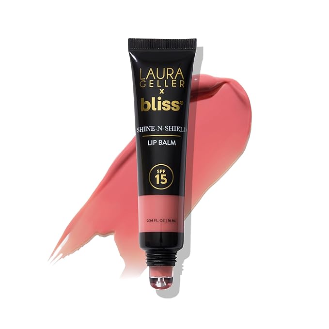 LAURA GELLER NEW YORK x Bliss Shine-n-Shield Lip Balm SPF 15, Bliss on the Beach - Nourishes, Hydrates & Protects Lips-Velvo Beauty
