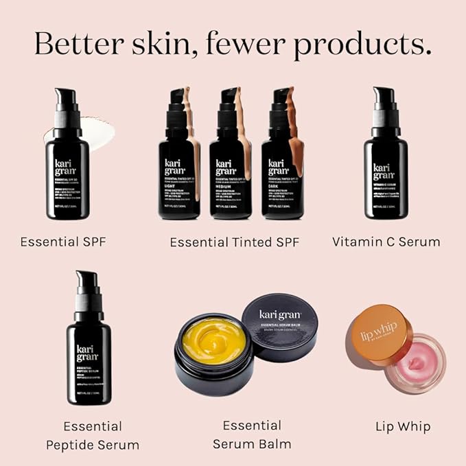 Kari Gran Lip Whip | Moisturizing Lip Balm with Organic Oils | Glossy Sheen + Peppermint | Rich Buttery Texture, Hydrates & Protects | Non-GMO, Organic Ingredients, Made in USA (Naked Peppermint)-Velvo Beauty