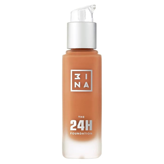 3INA The 24H Foundation 663-24H Long-Wearing Formula - Medium To High Buildable Coverage - Smooth Matte Finish - Expanded Shade Selection - Waterproof, Cruelty Free, Vegan Makeup - 1.01 Oz-Velvo Beauty
