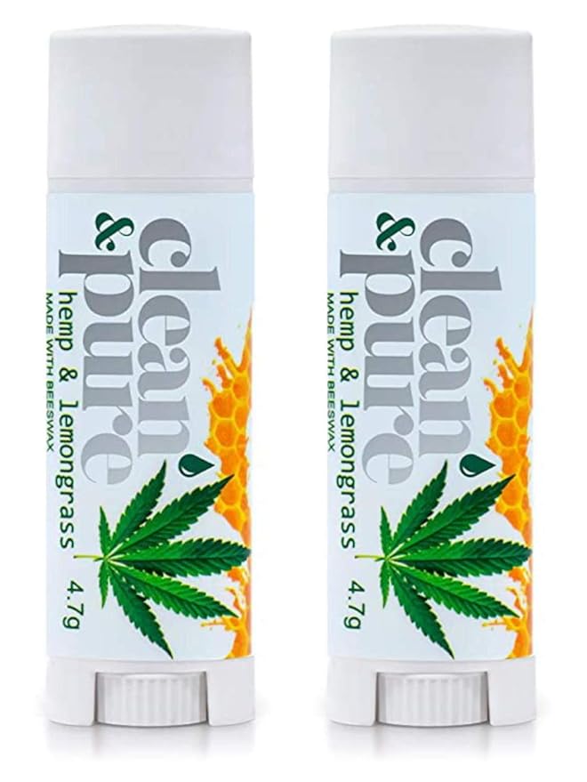 Lip Balm 2-Pack (Hemp & Lemongrass)-Velvo Beauty