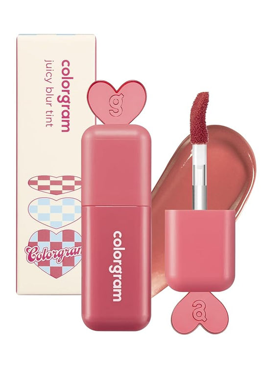 COLORGRAM Juicy Blur Tint 06 Spring Peach | Daily Semi-Matte, Semi-Glossy, Long-Lasting Lip Stain, Moisturizing, Buildable & Blendable, highly Pigmented (0.12 Fl. Oz.)-Velvo Beauty