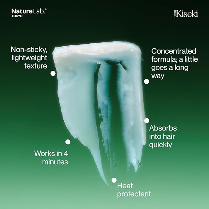 NatureLab.TOKYO Kiseki Molecular Repair Leave-In Hair Masque – Deep Conditioning Treatment to Restore, Strengthen & Bond Damaged Hair – Repair Split Ends, Add Shine & Smoothness – 1.7 Fl Oz-Velvo Beauty