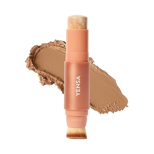 YENSA Super Serum Silk Foundation Stick - Full Coverage Foundation, Contour, Concealer, Bronzer All-In-One 100 mL / 3.5 oz (Medium 1)-Velvo Beauty