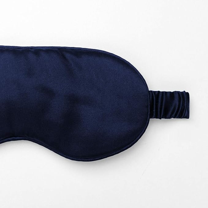 Silk Sleep Mask Light Blocking Luxury 100% Mulberry 19mm Silk Eye Mask Eye Cover Blindfold Ultra Soft Light & Comfy Anti Aging Skin Care with Travel Bag Gift Package-Velvo Beauty