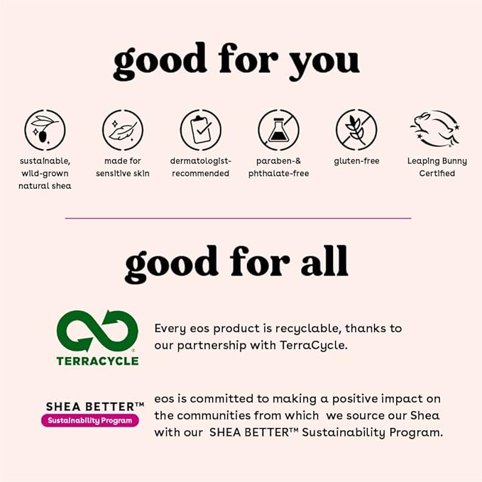 eos 100% Natural & Organic Lip Balm- Strawberry Sorbet, Dermatologist Recommended for Sensitive Skin, All-Day Moisture, 0.14 oz, 2 Pack-Velvo Beauty