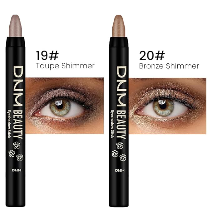 Kaely 2Pcs Cream Eyeshadow Sticks Set for Eyes Waterproof,Taupe Shimmer & Bronze Shimmer Matte Eye shadow Stick Pencil Pen Bulk sombras en crema para ojos 19+20-Velvo Beauty