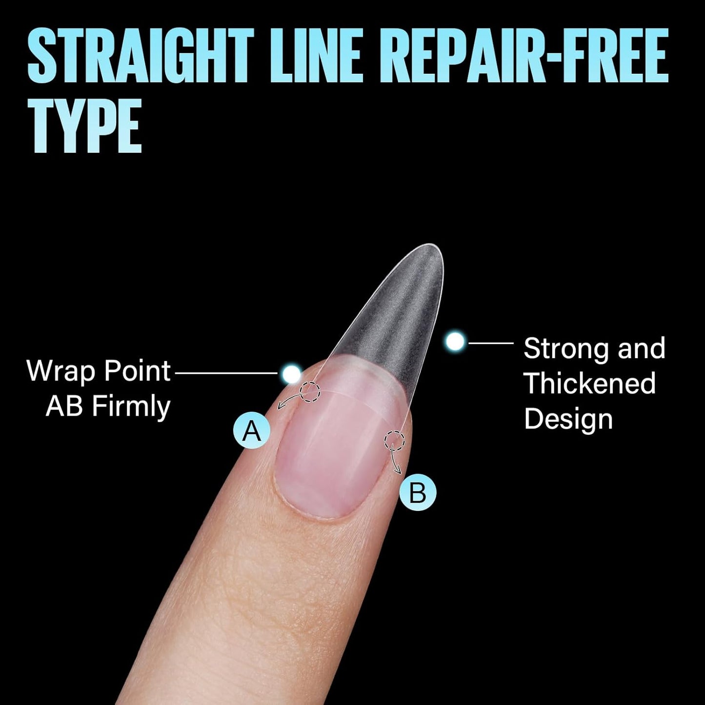 TOMICCA Short Almond Nail Tips, 504Pcs Full Matte Press on Half Cover Acrylic Nails,12 Sizes No C Curve Fake Nail Tips for Nail Extension Art Home DIY Nail Salon-Velvo Beauty