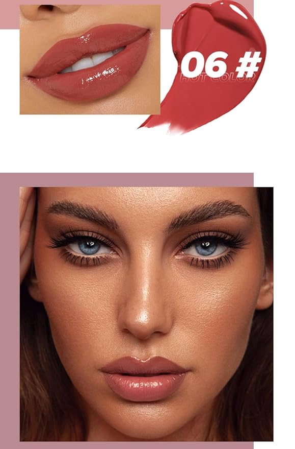 MAEPEOR Hydrating Lip Plumper 12 Colors Moisturizing Shiny Juicy Lip Balm Long Lasting Nourishing Lip Pluming Balm（Color 06)-Velvo Beauty