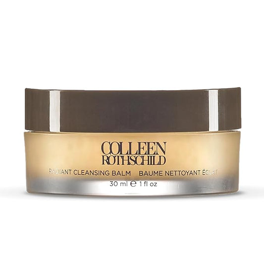 COLLEEN ROTHSCHILD Mini Radiant Cleansing Balm | Deeply Cleanses, Soothes & Removes Makeup & Impurities | Restores Luminosity | Calms & Decongests | Combats Dehydration (1 fl oz)-Velvo Beauty