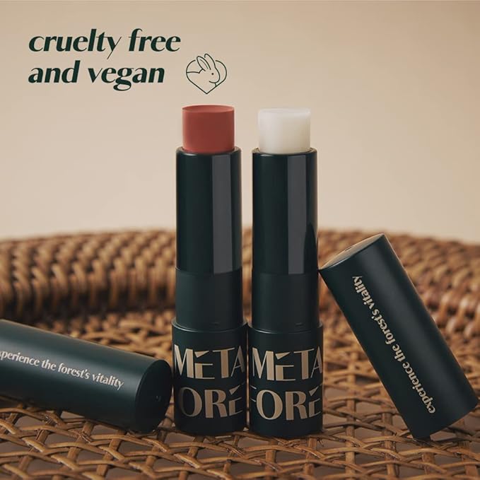 METAFORET Vegan Tinted Lip Balm 0.12oz 3.5g Experience Softer, More Radiant Lips with Lip Tint Butter Balm - Moisturizing, Tinted, and Perfect for Lip Care and Lip Glow (#02 Rose Red)-Velvo Beauty