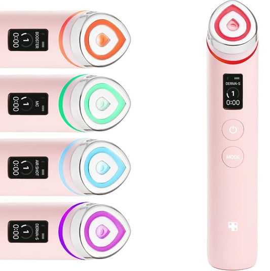 medicube Age-R Booster Pro Pink | 6-IN-1 Real Glass Glow Beauty Massager | Looking Glass Skin | Korean Skin Care-Velvo Beauty