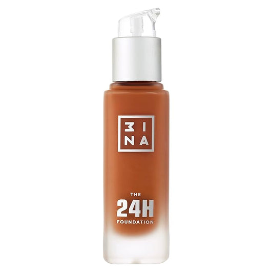 3INA The 24H Foundation 667-24H Long-Wearing Formula - Medium To High Buildable Coverage - Smooth Matte Finish - Expanded Shade Selection - Waterproof, Cruelty Free, Vegan Makeup - 1.01 Oz-Velvo Beauty