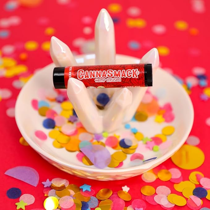 CannaSmack Natural Hemp Lip Balm - Cherry Flavor-Velvo Beauty