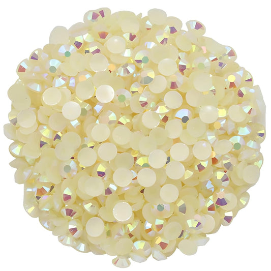 1440 Pcs SS20 5mm Flatback Rhinestones for Nails Art Crafts Glitter Round Shine Gems AB Crystals DIY Clothes Shoes （Champagne AB）-Velvo Beauty
