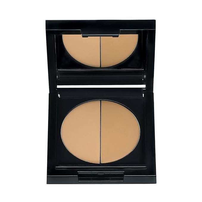 Idun Minerals- Duo Concealer- Double-Shade Compact Creamy Concealer- Smooth Texture Hides Imperfections- Even Matte Finish- Provides Full Coverage And Long Lasting Results- Strandgyllen- 0.1 Oz-Velvo Beauty
