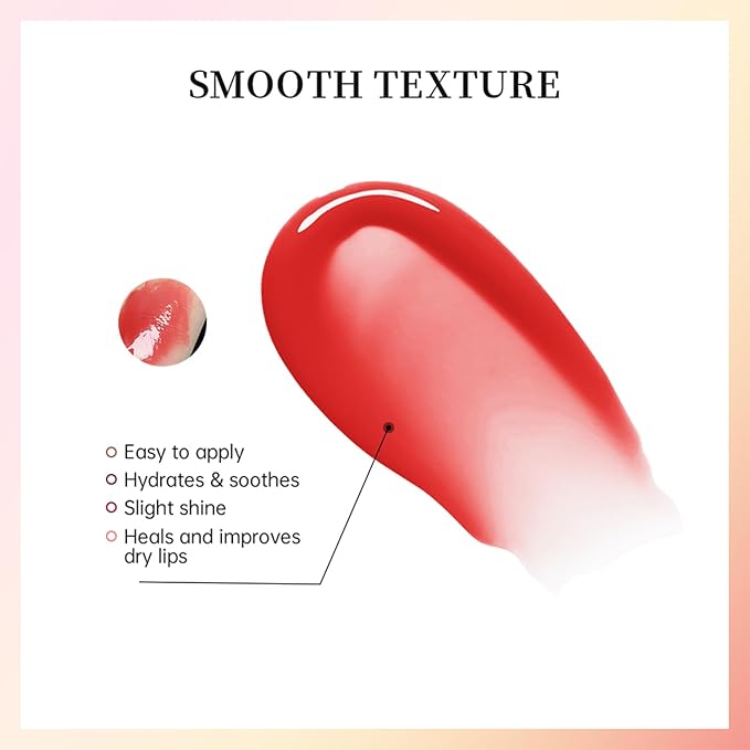 Lip Glowy Balm Butter Lip Balm Plumps Moisturizing Hydrating Lip Mask Repair Moisturizer Lips Care Lip Treatment for Dry Cracked Lip, Glossy Finish, Vegan Tinted Lip Balm Chapstick (#6 Pink Sugar)-Velvo Beauty