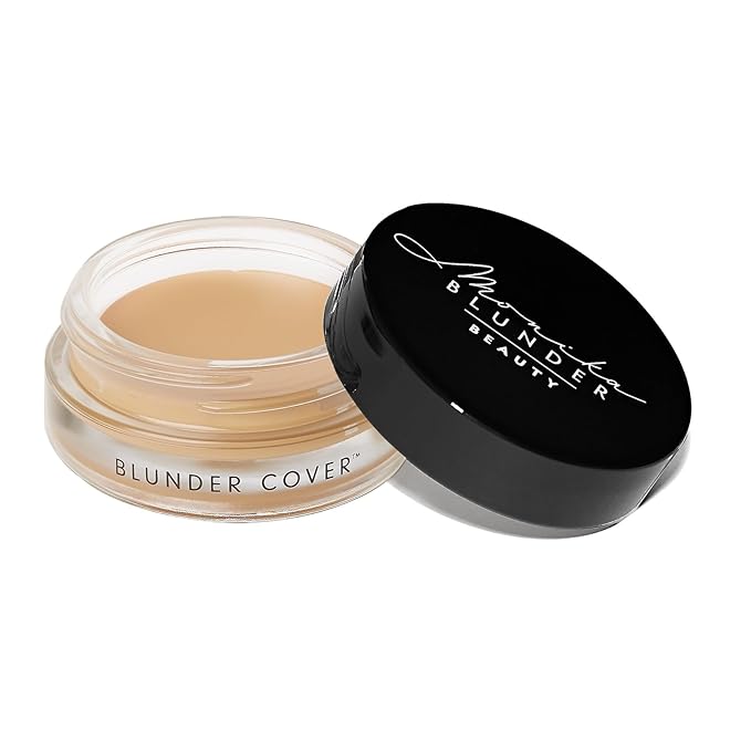 Monika Blunder Beauty - Blunder Cover Foundation/Concealer - Shade: 4.25 - Vier.25 - Light/Medium Olive Undertones - Clean Beauty, All-In-One, Fragrance-Free, Cruelty-Free, Vegan - 0.62 oz-Velvo Beauty