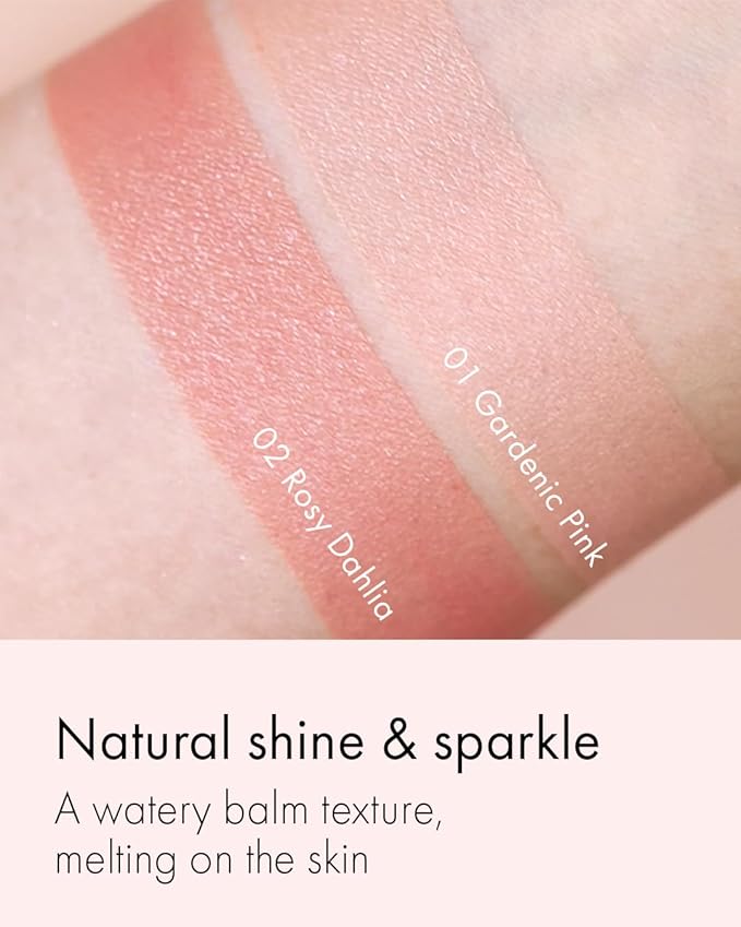 VIDIVICI Millennial Glow Cream Blush 01 Gardenic Pink - Creamy Face Cheek Blusher for Smooth & Silky Skin - Soft Satin Finish with Natural Color - For Fair to Light Skin Tone, 0.21 oz.-Velvo Beauty