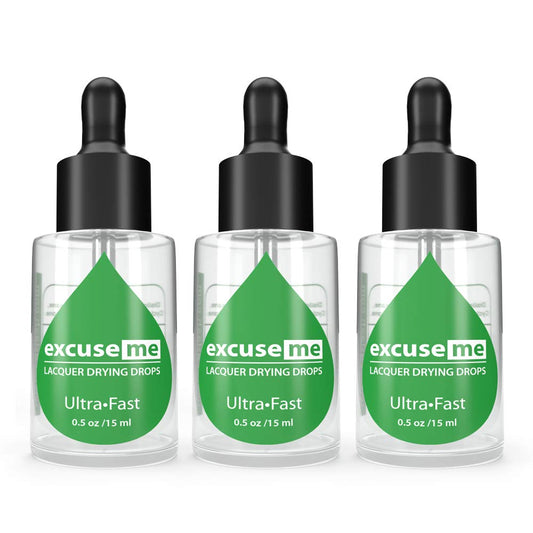 Karlash Excuse Me Nail Polish Ultra Fast Drying Drops 0.5 oz 15ml (Pack of 3)-Velvo Beauty