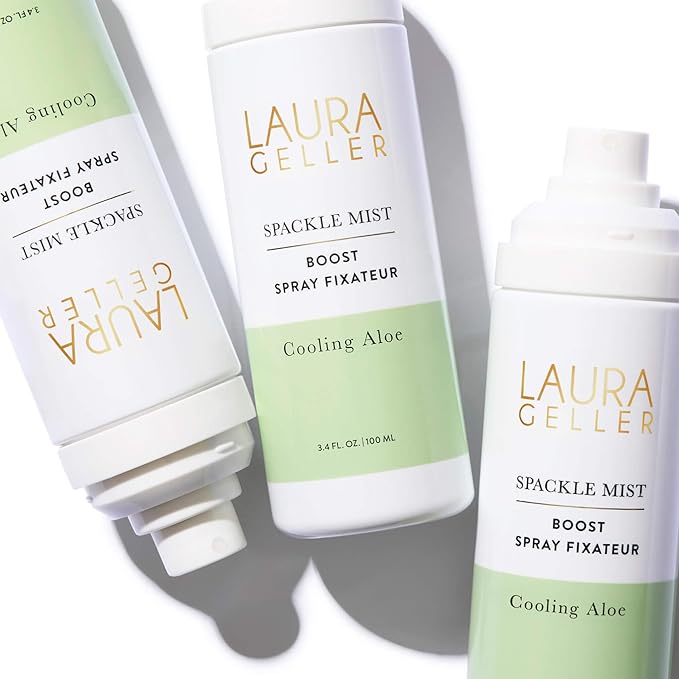 LAURA GELLER NEW YORK Spackle Mist Boost with Cooling Aloe - Long-Lasting Dewy Skin Makeup Setting Spray-Velvo Beauty