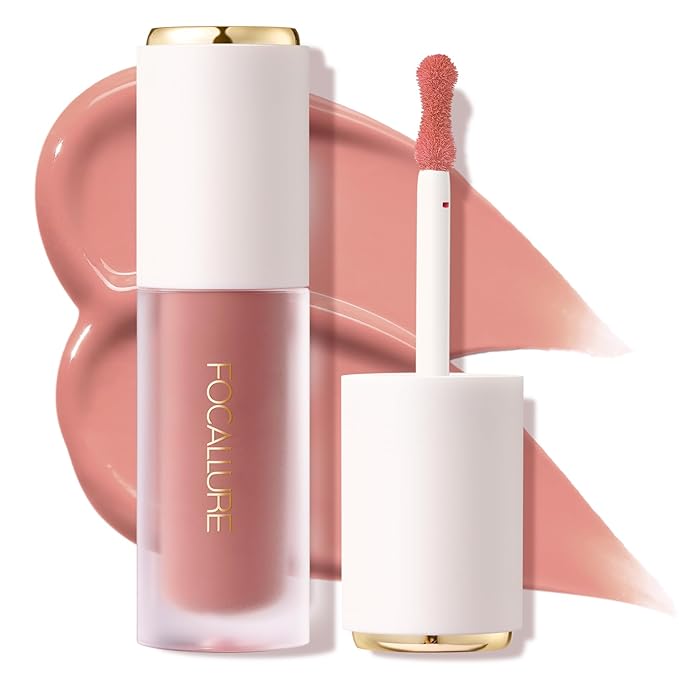 FOCALLURE Silky Cream Liquid Blush,Leaving a Matte Dewy Makeup Look,Easy to Apply and Create a Natural Flush,Long Lasting and Lightweight Cheek Blush Face Makeup,BLOODY MARY-Velvo Beauty
