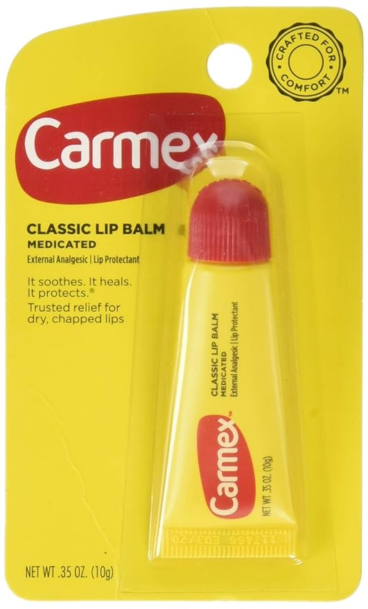 Carmex Classic Lip Balm, Medicated, 0.35 oz-Velvo Beauty