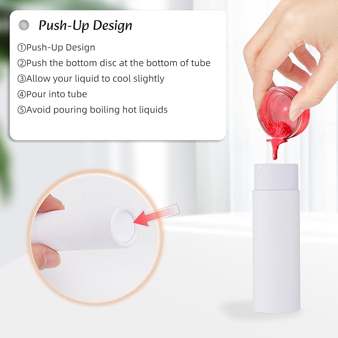 NICENEEDED 10 Pcs Paperboard Lip Balm Tubes, 0.6 Oz Kraft Paper Lipstick Tube, Cardboard Empty Deodorant Container Solid Perfume Tube Cosmetic Box for DIY Chapstick Deodorant Crayon-Velvo Beauty