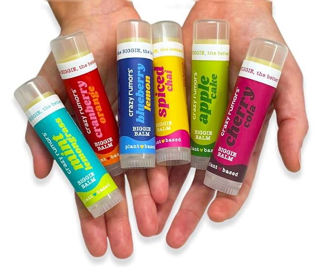 Crazy Rumors Biggie Pistachio Flavored All Natural, Plant Based Lip Balm to Moisturize and Nourish your Lips - Pistachio tube 0.6 oz (4x Larger than standard 0.15 oz lip balm)-Velvo Beauty