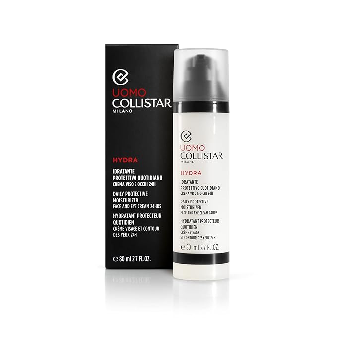 Collistar Uomo Hydra Daily Protective Moisturizer Face and Eye Cream 80 ml, 2.7 Fl Oz Made in Italy [italian import]-Velvo Beauty