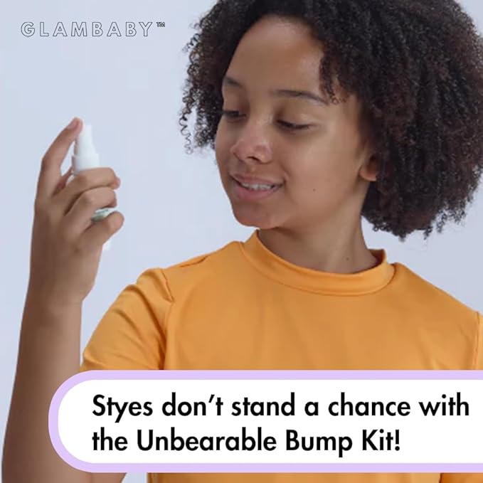 GlamBaby Eye Care - Unbearable Bump™ Kit - stye kit for kids - heat and cooling mask - cleansing spray for eyelid debris-Velvo Beauty