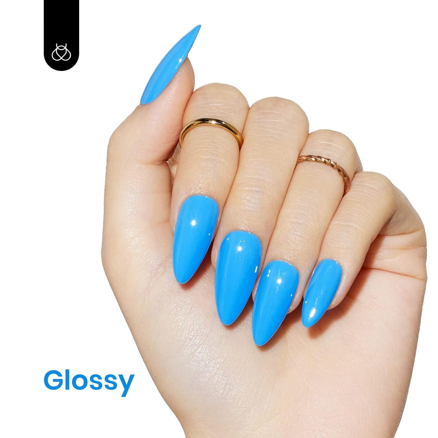 Beetles Blue Gel Polish, 1 Pcs 15ml Bright Blue Gel Nail Polish Soak Off Nail Art Manicure Salon Home DIY Design Uv Nail Lamp Needed Gift for Women-Velvo Beauty